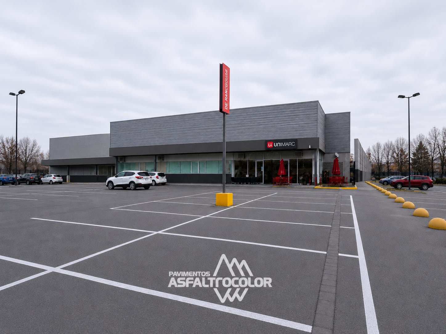 Pavimentación asfáltica Unimarc